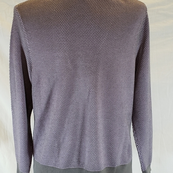 Pendleton Women's Purple And Gray Long Sleeve Cardigan Sweater Sz L - Picture 7 of 8